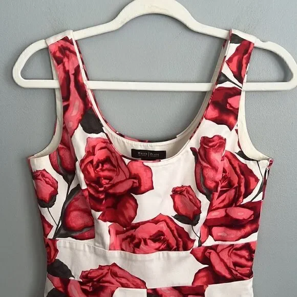 White House Black Market Women’s 4 floral sleeveless dress - Picture 9 of 14